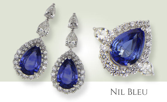 Blue Nile Earrings and Ring